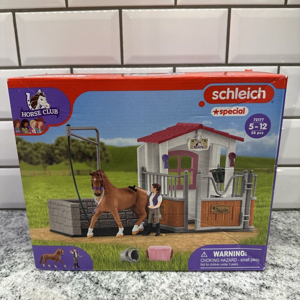 SCHLEICH Horse Club 72177 - Aire De Lavage‎ Avec Box À Cheval - NEUF Scellé 2024
